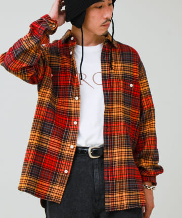 FREDY & GLOSTER(フレディ アンド グロスター) ヘビーフランネル チェックシャツ