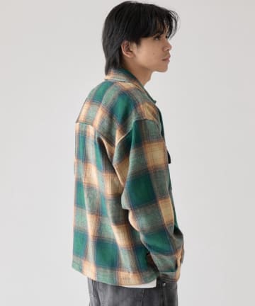 -goocy-(グーシー) 【BHPC】シャギーチェックCPOシャツジャケット