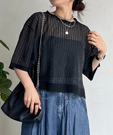 un dix cors(アンディコール) ジャガード編みプルオーバー