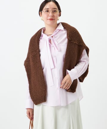 NOLLEY'S(ノーリーズ) ウォッシャブルソフトボウタイシャツ