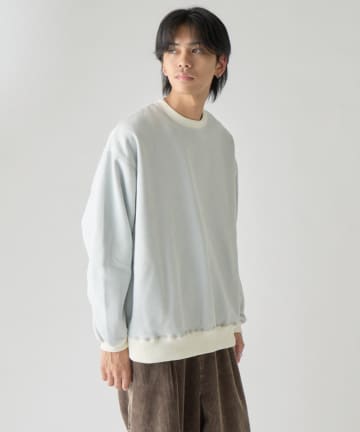 -goocy-(グーシー) 【DISCUS】インレイ裏シャギーボンディングスウェット