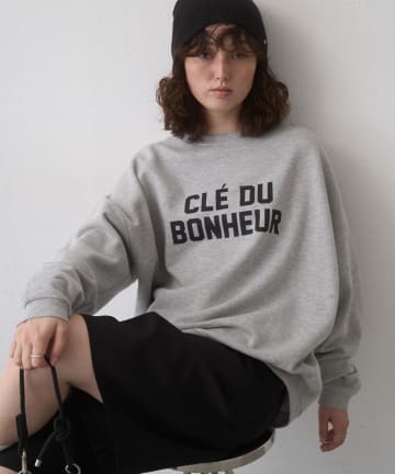 CIAOPANIC TYPY(チャオパニックティピー) 【WEB限定】CLE'DUビッグシルエット裏起毛ロゴスウェッ