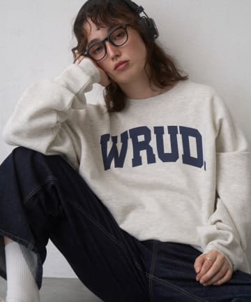 CIAOPANIC TYPY(チャオパニックティピー) 【WEB限定】WRUD.ビッグシルエット裏起毛ロゴスウェット