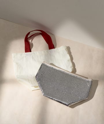 Lattice(ラティス) 【保温/保冷/撥水加工】保冷ポーチ付きミニトートバッグ