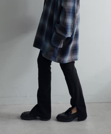 OUTLET(アウトレット) 【Pasterip】Tricot rib slit pants