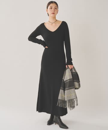 Whim Gazette(ウィム ガゼット) ロングニットワンピース