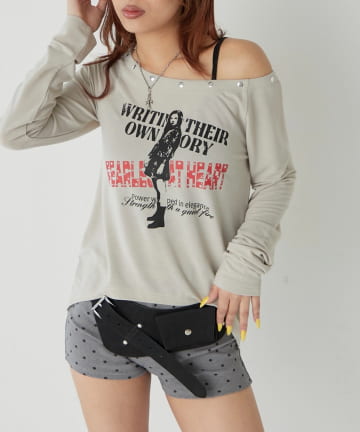 OUTLET(アウトレット) 【WHO'S WHO gallery】エリオットラウンドヘムシアートップス
