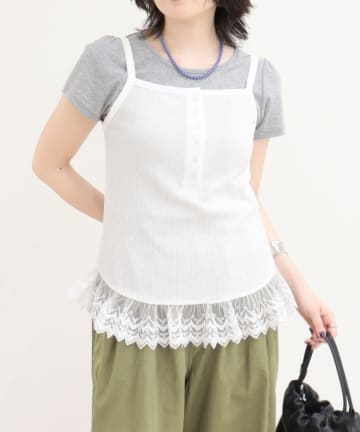 FREDY & GLOSTER(フレディ アンド グロスター) ヘンリーネックレースキャミ