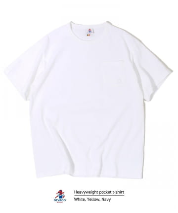FREDY & GLOSTER(フレディ アンド グロスター) 【GEVACO/ゲバコ】ベーシックオープンエンド天竺ポケット刺繍Tシャツ