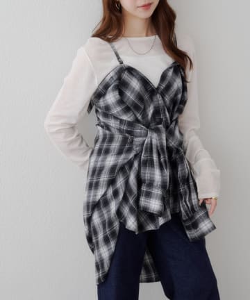 DISCOAT(ディスコート) 【着こなし様々♪/WEB限定】3WAYソフトフランネルチェックシャツ