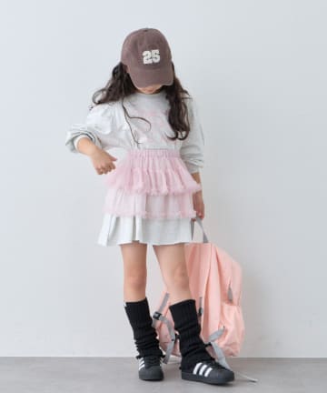 CIAOPANIC TYPY(チャオパニックティピー) 【KIDS/ZOZO限定カラーあり】らくがき風フロッキーロゴミニワンピチュニック