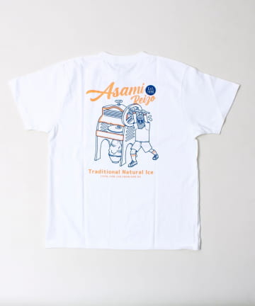 FREDY & GLOSTER(フレディ アンド グロスター) 【Duckster×阿左美冷蔵】コラボ かき氷機Tシャツ ユニセックス