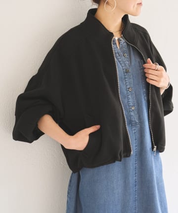 BEARDSLEY(ビアズリー) 《10/11(日)12:00予約開始予定》ハイネックフレンチテリージップアップ