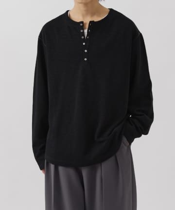 Lui's(ルイス) スラブヘンリーネックロンT