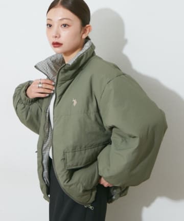 Remind me and forever(リマインドミーアンドフォーエバー) 【US. POLO ASSN.】【M/Lサイズ】リバーシブル中綿ブルゾン