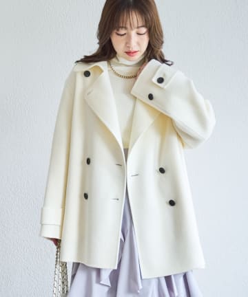 La boutique BonBon(ラブティックボンボン) ライトダブルフェイスPコート