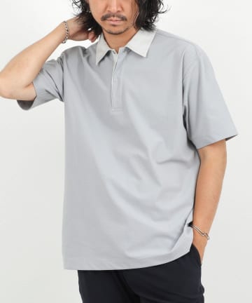 NOLLEY'S(ノーリーズ) 《ビジカジ対応》トリコットP/Oシャツ 26SS