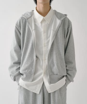 -goocy-(グーシー) ボンディングスウェットZIPPK