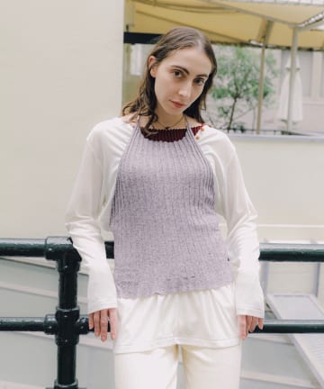 Kastane(カスタネ) 【CINAMOD】 WOODENBUTTON PULLOVER