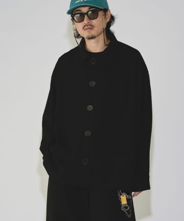 Lui's(ルイス) 【WEB限定】 アクセントボタンビッグシャツ