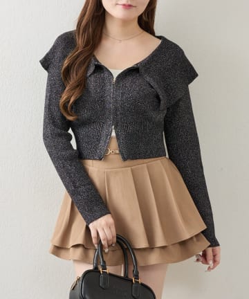 NICE CLAUP / OLIVE des OLIVE OUTLET(ナイスクラップ  / オリーブ デ オリーブ アウトレット) 【continuer】ビックカラーＷジップニット