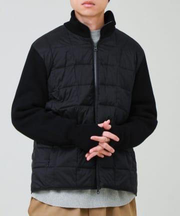 FREDY & GLOSTER(フレディ アンド グロスター) 【TAION/タイオン】別注 指ぬきニットスリーブ ハイネックダウンジャケット