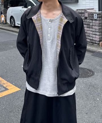 CIAOPANIC(チャオパニック) 2WAYスタンドネッククロップドジャケット