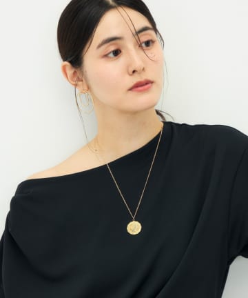 NOLLEY'S(ノーリーズ) 【BEC】《セットアップ対応》ライトダンボールジョーゼット2WAYプルオーバー