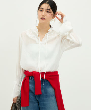 NOLLEY'S(ノーリーズ) 刺繍レースブラウス