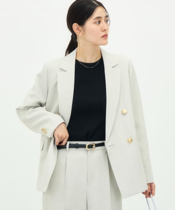 NOLLEY'S(ノーリーズ) 《セットアップ対応》ウォッシャブルシャークWジャケット