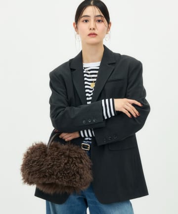 NOLLEY'S(ノーリーズ) 《2WAYストレッチ/ソフトサーモ》ビッグシルエットシングルジャケット