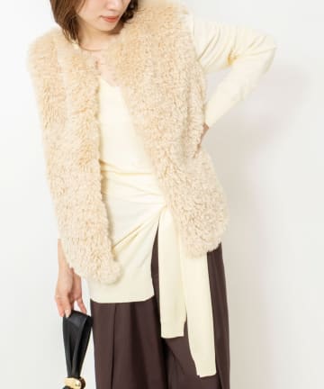 NOLLEY'S(ノーリーズ) 【 SHOP PRESS二見別注カラー】レイヤードピース付きVネックプルオーバー