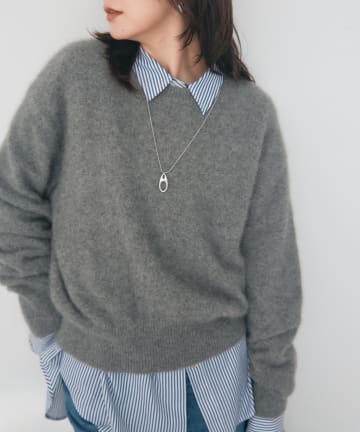 RIVE DROITE(リヴドロワ) フラッフィクルーニット/11月上旬お届け予定