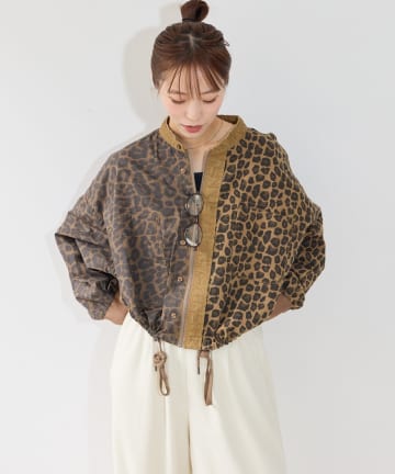 CIAOPANIC TYPY(チャオパニックティピー) 【etsinta】リメイクZIP柄シャツジャケット