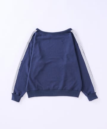 CIAOPANIC TYPY(チャオパニックティピー) 【 FILA 別注 】レースドッキング裏毛オフショルダースウェット