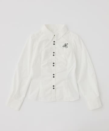 one after another NICE CLAUP(ワンアフターアナザー ナイスクラップ) 【セットアップ可能】フロントギャザーシャツ