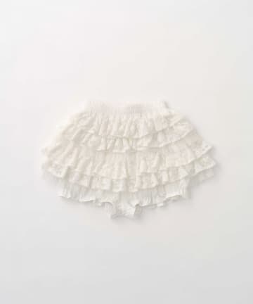 Belle Charme(ベルシャルム) Soft Lace Tiered Skirt