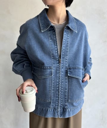 Jena　espace merveilleux(ジェナ　エスパスメルヴェイユ) デニムジップジャケット