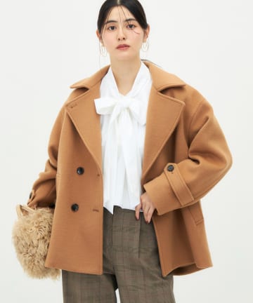 NOLLEY'S(ノーリーズ) 【一部WEB限カラー】ウールカシミヤダブルブレストコート