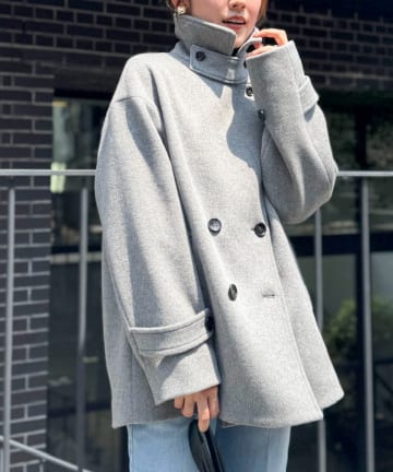 NOLLEY'S(ノーリーズ) 【一部WEB限カラー】ウールカシミヤダブルブレストコート