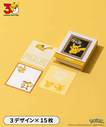 3COINS(スリーコインズ) BOOK型メモ／ポケモン30周年
