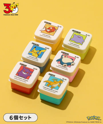 3COINS(スリーコインズ) ミニフードコンテナ6個セット／ポケモン30周年