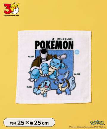 3COINS(スリーコインズ) ミニタオル：25×25cm／ポケモン30周年