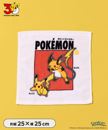 3COINS(スリーコインズ) ミニタオル：25×25cm／ポケモン30周年