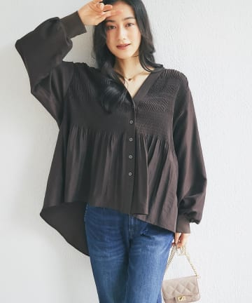 La boutique BonBon(ラブティックボンボン) グロスタンブラークロスブラウス