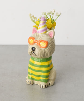 BIRTHDAY BAR(バースデイバー) Animal Vase Party Dog  アニマルフラワーベース 花瓶