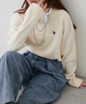 Remind me and forever(リマインドミーアンドフォーエバー) 【U.S. POLO ASSN.】スエットライクニットプルオーバー