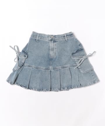NICE CLAUP / OLIVE des OLIVE OUTLET(ナイスクラップ  / オリーブ デ オリーブ アウトレット) 【ANOTHER BRANCH】カーゴリボン付ミニスカート