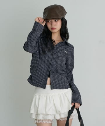 RAY CASSIN(レイカズン) 【大人気シャツの長袖Ver.】胸刺繍コンパクトシャツ
