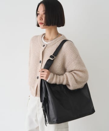 russet(ラシット) フリンジレザーホーボーバッグ